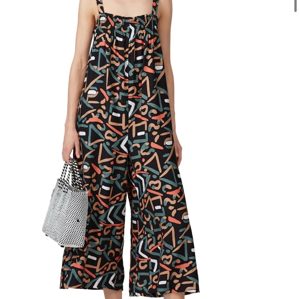 The Odell’s Anthropologie rent the runway smocked front jumpsuit size M